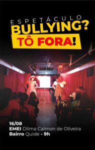 Unindo teatro e cinema, o projeto ‘Bullying? Tô fora!’ será apresentado em escolas da rede pública de Juazeiro