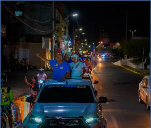 Em mais uma carreata regionalizada comunidade recebe Celso Carvalho com festa