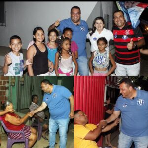 Márcio Jandir e Cida Gama são recebidos com alegria no  Jardim Primavera