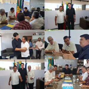 Andrei visita o prefeito de Petrolina Simão Durando e discute parcerias em projetos que vão trazer desenvolvimento para a região