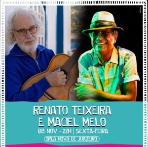 Renato Teixeira e Maciel Melo se encontram sexta (8), na Usina Cultural, em Juazeiro