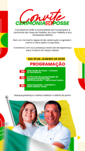 Curaçá celebra a posse dos novos líderes na próxima quarta (01)