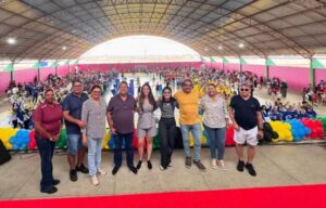 Prefeita Catharina Garziera e secretária Joselide Paulino abrem jogos escolares de Lagoa Grande