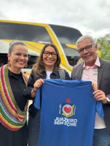 Vice-prefeito Tiano Félix apresenta Programa “Juazeiro Sem Fome” à Primeira Dama Janja e ministros durante visita da comitiva Brasil-África à Embrapa/Codevasf