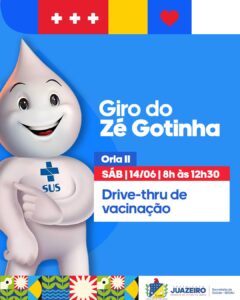 Drive-thru e Tenda da Vacinação intensificam imunização contra a Influenza durante final de semana em Juazeiro