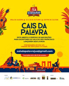 Juá Literária abre inscrições para escritores do Vale do São Francisco lançarem seus livros no Cais da Palavra