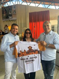 Prefeito de Juazeiro participa de audiência pública durante a Praça de Justiça e Cidadania em Canudos