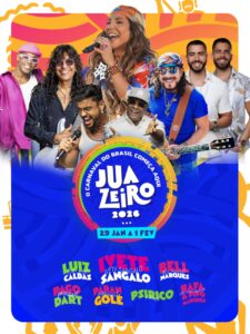 Rafa e Pipo Marques e Pagodart se juntam às estrelas do Carnaval de Juazeiro 2026