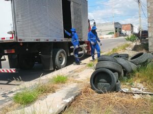 Prefeitura de Petrolina recolhe 13 mil pneus em ações de combate ao Aedes aegypti durante 2025