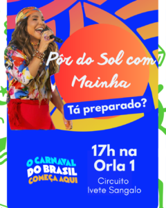 Programação do Carnaval de Juazeiro 2026 começa mais cedo e tem Ivete comandando a folia em casa