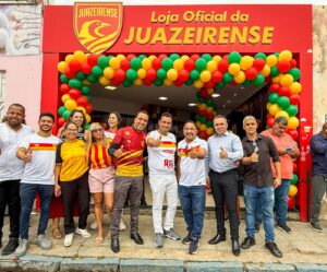 Prefeito de Juazeiro prestigia inauguração da Loja Oficial da Juazeirense e reforça apoio ao esporte local