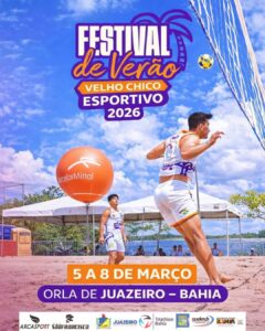 Orla de Juazeiro recebe Festival de Verão Velho Chico com programação esportiva e atividades para toda a família