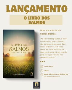 Entre versos e fé, professor lança livro que convida à intimidade com Deus em Petrolina
