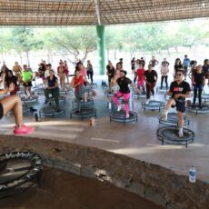 Aulão de Jump reúne participantes no Parque Josepha Coelho em celebração ao Dia Internacional das Mulheres