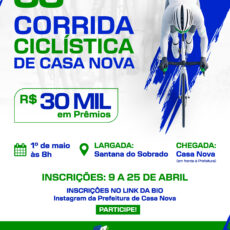 Casa Nova celebra o Dia do Trabalhador com tradicional corrida ciclística e mais de R$ 30 mil em prêmios