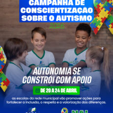 Projeto de Conscientização do Autismo mobiliza escolas da rede municipal de Casa Nova