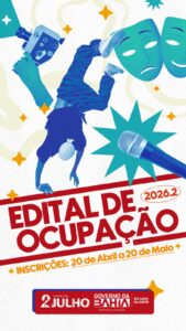 Inscrições abertas para o Edital do Cineteatro 2 de Julho