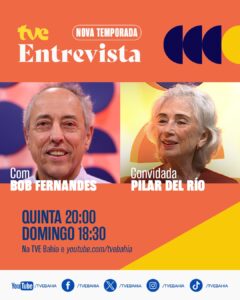 TVE Entrevista com Bob Fernandes recebe Pilar del Río
