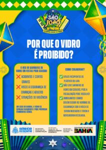 Prefeitura de Senhor do Bonfim reforça proibição de garrafas de vidro durante festas municipais