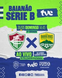 Fluminense e Barreiras neste domingo pela Série B na TVE