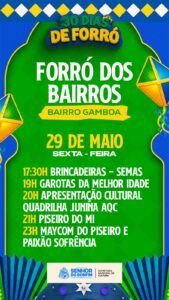 Forró dos Bairros 2026 começa hoje (29) e leva tradição junina para Gamboa 