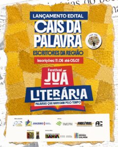 Juá Literária abre inscrições para escritores do Vale do São Francisco lançarem seus livros na 2ª edição do Cais da Palavra