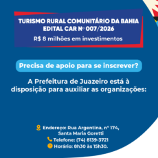 Prefeitura de Juazeiro orienta organizações sobre edital de R$ 8 milhões para Turismo Rural Comunitário