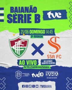 Fluminense e SSA pela Série B do Baianão na TVE neste domingo