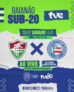 Fluminense e Bahia na final do Baianão Sub-20 na TVE 