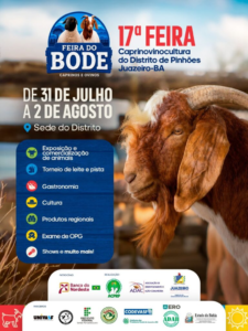 17ª Feira do Bode de Pinhões começa nesta sexta-feira (31) com três dias de programação gratuita